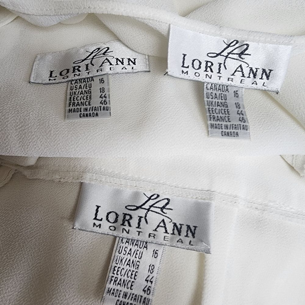 Vintage Lori Ann Montreal White Formal Suit Set (16) - Picture 7 of 7